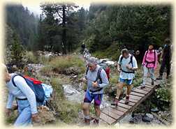 La dernire passerelle sur le Ruisseau de St-Pierre - Liliane, Claude, J-Pierre, Muguette, Dominique