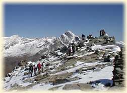 Toute l'quipe au sommet du Rteau d'Aussois, 3130 m