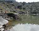 2458 m, tout au bord du Lac de la Partie