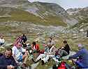 2470 m, le pique-nique - le repas froid semble tre apprci