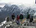 2909 m, au sommet de la Pointe de Lanserlia - Daniel, Danile, Claude, Jean-Pierre