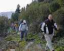 Sur le sentier le long du Plan d'Aval - Claude, Michel