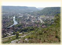 Panorama sur Ornans et la Loue - du Belvdre de N-D du Mont