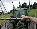 Et voil, c'est parti, imaginez la tronche des vaches qui nous voient passer