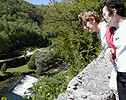 Lods, vue plongeante sur la Loue