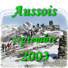 Sjour cmcas  AUSSOIS du 07 au 14 septembre 2003